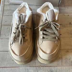 Women's Lemonade Tareeze Platform Mule in Sand New in Box